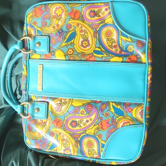 Double Dutch Bag Tote Paisley EUC 15" X 12" - Picture 1 of 4